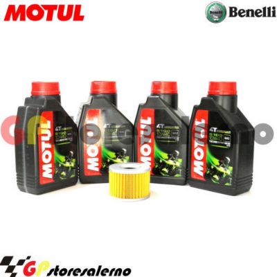 Visualizza i dettagli per KIT TAGLIANDO OLIO + FILTRO MOTUL 5100 10W40 4 LITRI BENELLI 750 (6 CYL 4T) DAL 1974 AL 2000 Immagine di KIT TAGLIANDO OLIO + FILTRO MOTUL 5100 10W40 4 LITRI BENELLI 750 (6 CYL 4T) DAL 1974 AL 2000