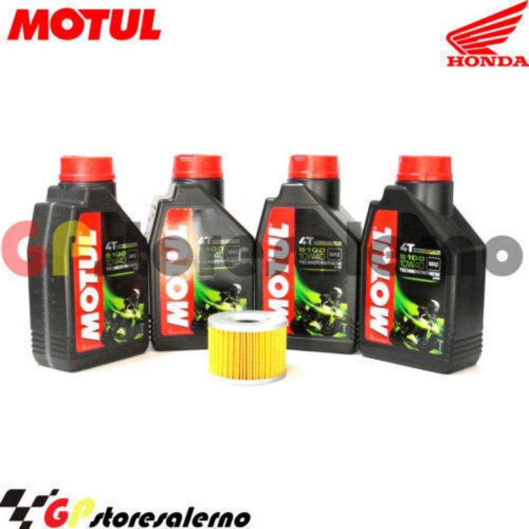 Immagine di KIT TAGLIANDO OLIO + FILTRO MOTUL 5100 10W40 4 LITRI HONDA GL 1200 SE-I 1986