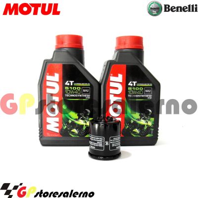 Visualizza i dettagli per KIT TAGLIANDO OLIO + FILTRO MOTUL 5100 10W40 2 LITRI BENELLI 250 ADIVA DAL 2006 AL 2008 Immagine di KIT TAGLIANDO OLIO + FILTRO MOTUL 5100 10W40 2 LITRI BENELLI 250 ADIVA DAL 2006 AL 2008