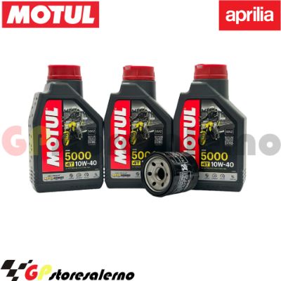 Visualizza i dettagli per KIT TAGLIANDO OLIO + FILTRO MOTUL 5000 10W40 3 LITRI APRILIA RS 660 DAL 2020 AL 2024 Immagine di KIT TAGLIANDO OLIO + FILTRO MOTUL 5000 10W40 3 LITRI APRILIA RS 660 DAL 2020 AL 2024