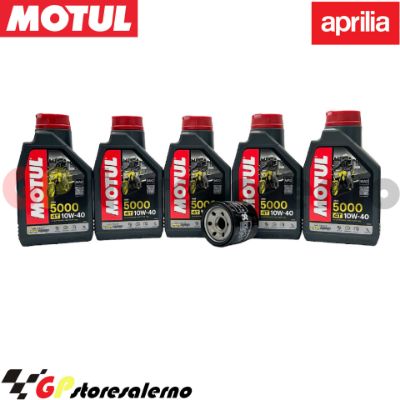Visualizza i dettagli per KIT TAGLIANDO OLIO + FILTRO MOTUL 5000 10W40 5 LITRI APRILIA RSV4 1100 RACING FACTORY DAL 2019 AL 2022 Immagine di KIT TAGLIANDO OLIO + FILTRO MOTUL 5000 10W40 5 LITRI APRILIA RSV4 1100 RACING FACTORY DAL 2019 AL 2022