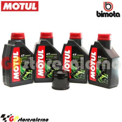 Visualizza i dettagli per KIT TAGLIANDO OLIO + FILTRO MOTUL 5000 10W40 4 LITRI BIMOTA SB8K 1000 SANTAMONICA 2007 Immagine di KIT TAGLIANDO OLIO + FILTRO MOTUL 5000 10W40 4 LITRI BIMOTA SB8K 1000 SANTAMONICA 2007