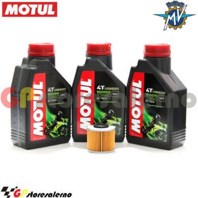 Visualizza i dettagli per KIT TAGLIANDO OLIO + FILTRO MOTUL 5000 10W40 3 LITRI MV AGUSTA F3 800 RC 2016 Immagine di KIT TAGLIANDO OLIO + FILTRO MOTUL 5000 10W40 3 LITRI MV AGUSTA F3 800 RC 2016