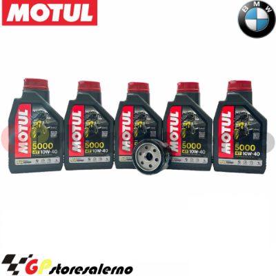 Visualizza i dettagli per KIT TAGLIANDO OLIO + FILTRO MOTUL 5000 10W40 5 LITRI BMW S 1000 RR DAL 2010 AL 2024 Immagine di KIT TAGLIANDO OLIO + FILTRO MOTUL 5000 10W40 5 LITRI BMW S 1000 RR DAL 2010 AL 2024