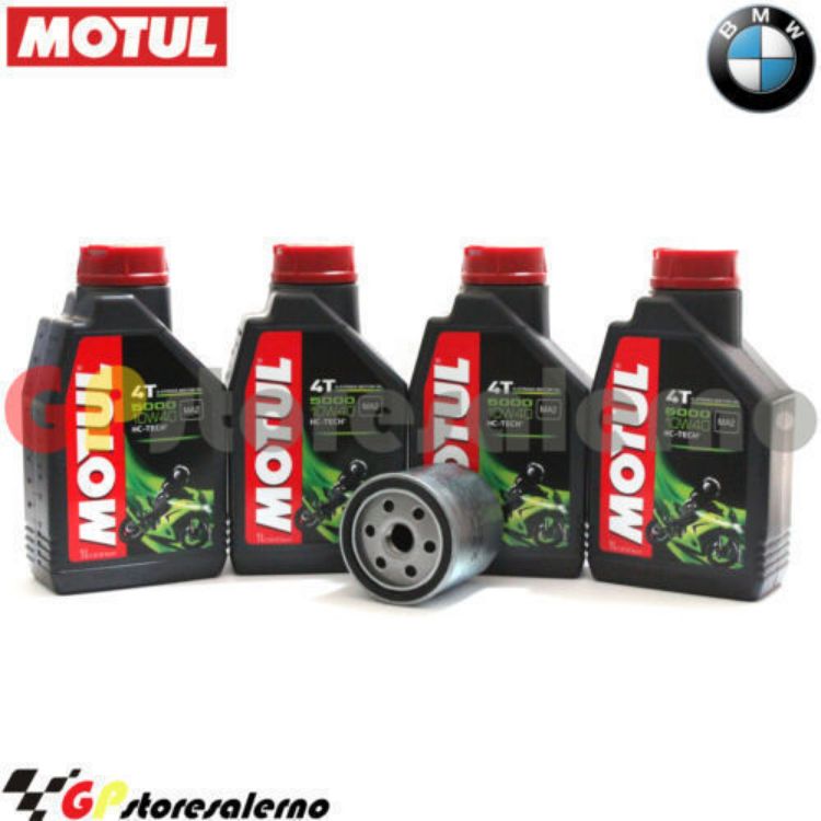 Immagine di KIT TAGLIANDO OLIO + FILTRO MOTUL 5000 10W40 4 LITRI BMW R 850 GS BOXER / R BOXER / RT 1999