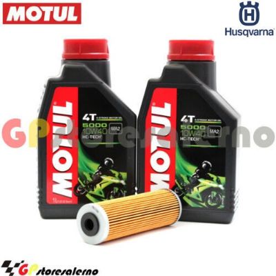 Visualizza i dettagli per KIT TAGLIANDO OLIO + FILTRO MOTUL 5000 10W40 2 LITRI HUSQVARNA FR 450 RALLY DAL 2016 AL 2022 Immagine di KIT TAGLIANDO OLIO + FILTRO MOTUL 5000 10W40 2 LITRI HUSQVARNA FR 450 RALLY DAL 2016 AL 2022