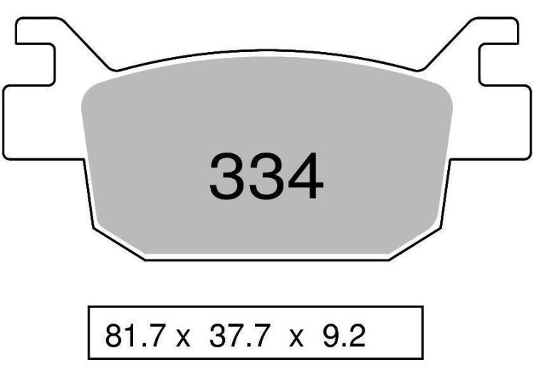Immagine di 43033401 PASTIGLIE POSTERIORI SINTERIZZATE OGNIBENE HONDA 300 SH DAL 2007 AL 2010