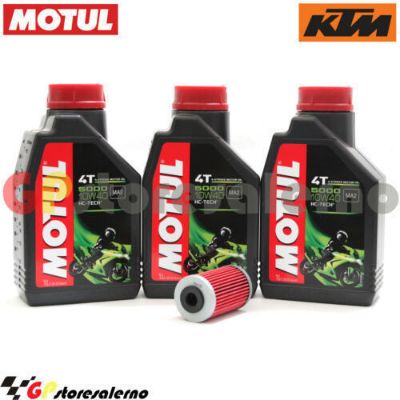 Visualizza i dettagli per KIT TAGLIANDO OLIO + FILTRO MOTUL 5000 10W40 3 LITRI KTM 660 SUPERMOTO DAL 2002 AL 2003 Immagine di KIT TAGLIANDO OLIO + FILTRO MOTUL 5000 10W40 3 LITRI KTM 660 SUPERMOTO DAL 2002 AL 2003