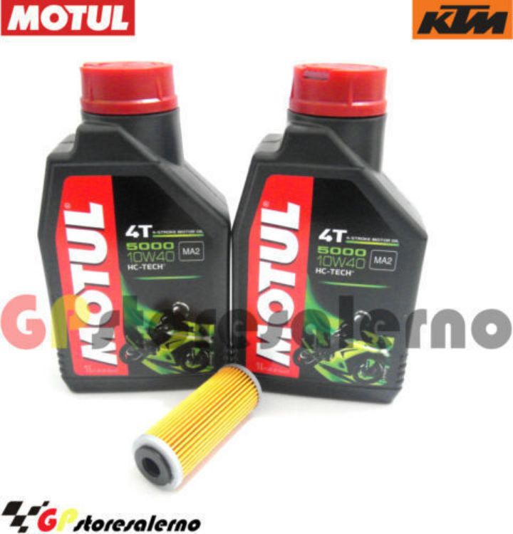 Immagine di KIT TAGLIANDO OLIO + FILTRO MOTUL 5000 10W40 2 LITRI KTM 450 XC-WR DAL 2008 AL 2010