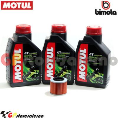 Visualizza i dettagli per KIT TAGLIANDO OLIO + FILTRO MOTUL 5000 10W40 3 LITRI BIMOTA BB1 650 SUPERMOTO DAL 1995 AL 1996 Immagine di KIT TAGLIANDO OLIO + FILTRO MOTUL 5000 10W40 3 LITRI BIMOTA BB1 650 SUPERMOTO DAL 1995 AL 1996