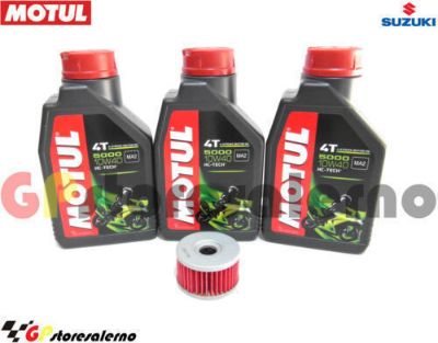 Visualizza i dettagli per KIT TAGLIANDO OLIO + FILTRO MOTUL 5000 10W40 3 LITRI SUZUKI DR 650 S DAL 2015 AL 2019 Immagine di KIT TAGLIANDO OLIO + FILTRO MOTUL 5000 10W40 3 LITRI SUZUKI DR 650 S DAL 2015 AL 2019