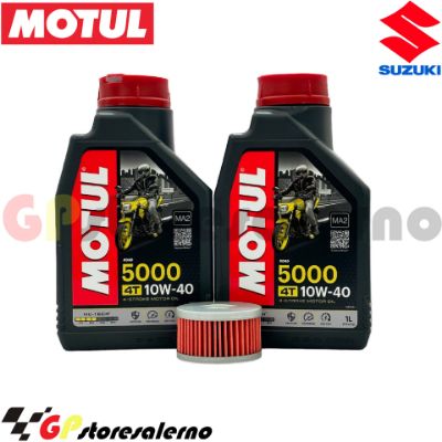 Visualizza i dettagli per KIT TAGLIANDO OLIO + FILTRO MOTUL 5000 10W40 2 LITRI SUZUKI S40 650 BOULEVARD DAL 2005 AL 2019 Immagine di KIT TAGLIANDO OLIO + FILTRO MOTUL 5000 10W40 2 LITRI SUZUKI S40 650 BOULEVARD DAL 2005 AL 2019