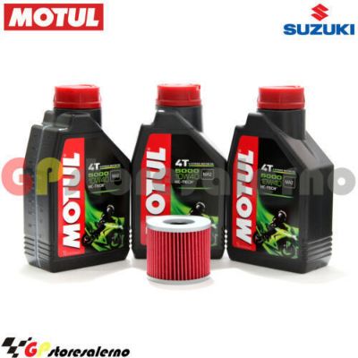 Visualizza i dettagli per KIT TAGLIANDO OLIO + FILTRO MOTUL 5000 10W40 3 LITRI SUZUKI GSX-R 400 R DAL 1985 AL 1989 Immagine di KIT TAGLIANDO OLIO + FILTRO MOTUL 5000 10W40 3 LITRI SUZUKI GSX-R 400 R DAL 1985 AL 1989