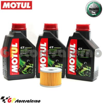 Visualizza i dettagli per KIT TAGLIANDO OLIO + FILTRO MOTUL 5000 10W40 3 LITRI BENELLI 354 T TOURING SPORT / II DAL 1979 AL 1985 Immagine di KIT TAGLIANDO OLIO + FILTRO MOTUL 5000 10W40 3 LITRI BENELLI 354 T TOURING SPORT / II DAL 1979 AL 1985