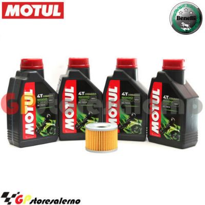 Visualizza i dettagli per KIT TAGLIANDO OLIO + FILTRO MOTUL 5000 10W40 4 LITRI BENELLI 750 (6 CYL 4T) DAL 1974 AL 1980 Immagine di KIT TAGLIANDO OLIO + FILTRO MOTUL 5000 10W40 4 LITRI BENELLI 750 (6 CYL 4T) DAL 1974 AL 1980