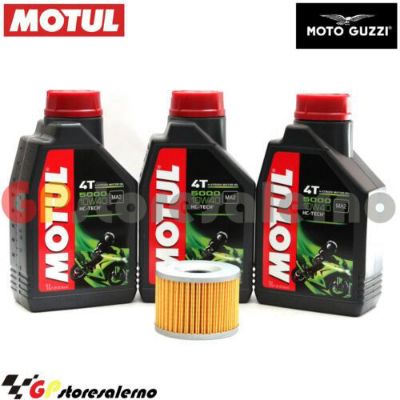 Visualizza i dettagli per KIT TAGLIANDO OLIO + FILTRO MOTUL 5000 10W40 3 LITRI MOTO GUZZI 350 QUATTRO / 354 4T DAL 1974 AL 1975 Immagine di KIT TAGLIANDO OLIO + FILTRO MOTUL 5000 10W40 3 LITRI MOTO GUZZI 350 QUATTRO / 354 4T DAL 1974 AL 1975