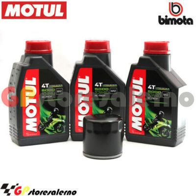 Visualizza i dettagli per KIT TAGLIANDO OLIO + FILTRO MOTUL 5000 10W40 3 LITRI BIMOTA 1000 YB10 DIECI / BIPOSTO DAL 1991 AL 1994 Immagine di KIT TAGLIANDO OLIO + FILTRO MOTUL 5000 10W40 3 LITRI BIMOTA 1000 YB10 DIECI / BIPOSTO DAL 1991 AL 1994