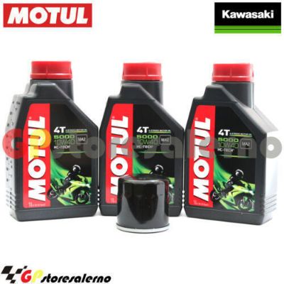 Visualizza i dettagli per KIT TAGLIANDO OLIO + FILTRO MOTUL 5000 10W40 3 LITRI KAWASAKI ZX-4RR 400 ABS 2024 2025 Immagine di KIT TAGLIANDO OLIO + FILTRO MOTUL 5000 10W40 3 LITRI KAWASAKI ZX-4RR 400 ABS 2024 2025