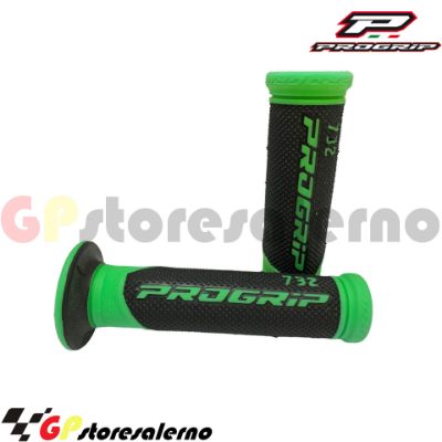 Visualizza i dettagli per 732 COPPIA MANOPOLE PROGRIP FORATE 22/24 SOFT TOUCH SBK COLORE VERDE Immagine di 732 COPPIA MANOPOLE PROGRIP FORATE 22/24 SOFT TOUCH SBK COLORE VERDE