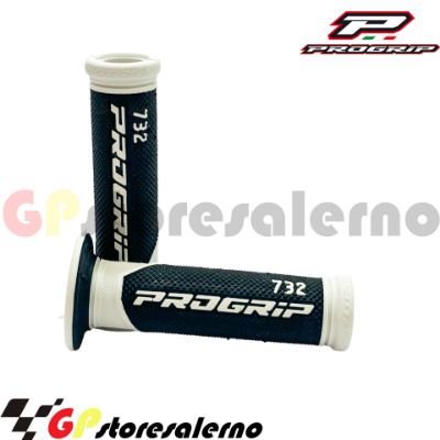 Visualizza i dettagli per 732 COPPIA MANOPOLE PROGRIP FORATE 22/24 SOFT TOUCH SBK COLORE BIANCO Immagine di 732 COPPIA MANOPOLE PROGRIP FORATE 22/24 SOFT TOUCH SBK COLORE BIANCO