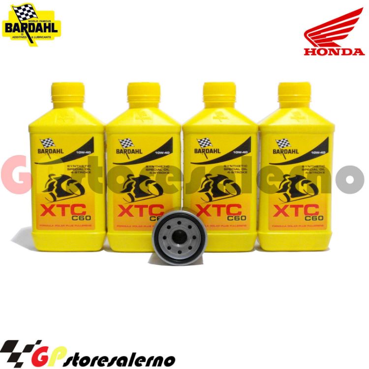 Immagine di KIT TAGLIANDO OLIO + FILTRO 4L BARDAHL XTC C60 10W40 HONDA X-ADV 750 DAL 2017 AL 2026
