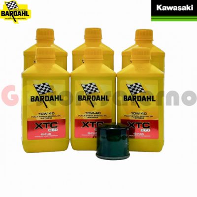 Visualizza i dettagli per KIT TAGLIANDO OLIO + FILTRO 6L BARDAHL XTC C60 10W40 KAWASAKI VN 2000 VULCAN / CLASSIC / CLASSIC LT DAL 2007 AL 2010 Immagine di KIT TAGLIANDO OLIO + FILTRO 6L BARDAHL XTC C60 10W40 KAWASAKI VN 2000 VULCAN / CLASSIC / CLASSIC LT DAL 2007 AL 2010