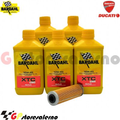 Visualizza i dettagli per KIT TAGLIANDO OLIO + FILTRO 5L BARDAHL XTC C60 10W40 DUCATI 1158 MULTISTRADA V4 / S DAL 2021 AL 2022 Immagine di KIT TAGLIANDO OLIO + FILTRO 5L BARDAHL XTC C60 10W40 DUCATI 1158 MULTISTRADA V4 / S DAL 2021 AL 2022