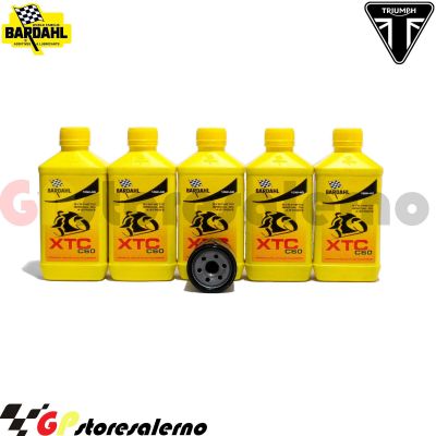 Visualizza i dettagli per KIT TAGLIANDO OLIO + FILTRO 5L BARDAHL XTC C60 10W40 TRIUMPH 600 TT DAL 2000 AL 2005 Immagine di KIT TAGLIANDO OLIO + FILTRO 5L BARDAHL XTC C60 10W40 TRIUMPH 600 TT DAL 2000 AL 2005