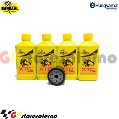 Visualizza i dettagli per KIT TAGLIANDO OLIO + FILTRO 4L BARDAHL XTC C60 10W40 HUSQVARNA 900 NUDA / R DAL 2011 AL 2014 Immagine di KIT TAGLIANDO OLIO + FILTRO 4L BARDAHL XTC C60 10W40 HUSQVARNA 900 NUDA / R DAL 2011 AL 2014