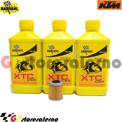 Visualizza i dettagli per KIT TAGLIANDO OLIO + FILTRO 3L BARDAHL XTC C60 10W40 KTM 660 SUPERMOTO DAL 2002 AL 2003 Immagine di KIT TAGLIANDO OLIO + FILTRO 3L BARDAHL XTC C60 10W40 KTM 660 SUPERMOTO DAL 2002 AL 2003