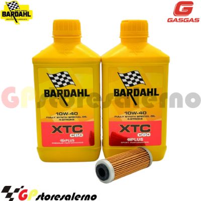 Visualizza i dettagli per KIT TAGLIANDO OLIO + FILTRO 2L BARDAHL XTC C60 10W40 GAS GAS 500 EC F 2024 Immagine di KIT TAGLIANDO OLIO + FILTRO 2L BARDAHL XTC C60 10W40 GAS GAS 500 EC F 2024