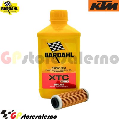 Visualizza i dettagli per KIT TAGLIANDO OLIO + FILTRO 1L BARDAHL XTC C60 10W40 KTM 250 SX-F FACTORY EDITION DAL 2022 AL 2024 Immagine di KIT TAGLIANDO OLIO + FILTRO 1L BARDAHL XTC C60 10W40 KTM 250 SX-F FACTORY EDITION DAL 2022 AL 2024