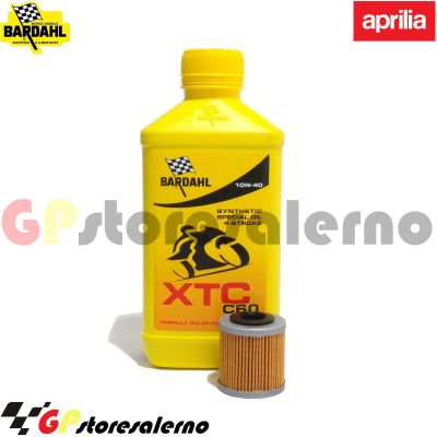 Visualizza i dettagli per KIT TAGLIANDO OLIO + FILTRO 1L BARDAHL XTC C60 10W40 APRILIA 125 TUONO 4T DAL 2017 AL 2020 Immagine di KIT TAGLIANDO OLIO + FILTRO 1L BARDAHL XTC C60 10W40 APRILIA 125 TUONO 4T DAL 2017 AL 2020