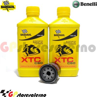 Visualizza i dettagli per KIT TAGLIANDO OLIO + FILTRO 2L BARDAHL XTC C60 10W40 BENELLI 150 ADIVA DAL 2000 AL 2003 Immagine di KIT TAGLIANDO OLIO + FILTRO 2L BARDAHL XTC C60 10W40 BENELLI 150 ADIVA DAL 2000 AL 2003