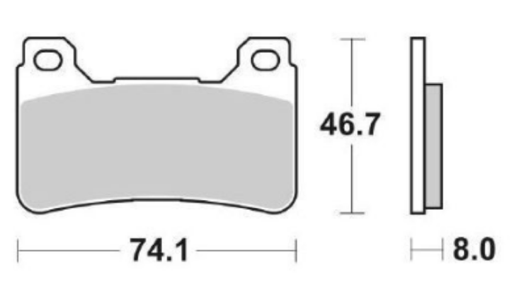 Immagine di 7116 PRO COPPIA PASTIGLIE BRENTA RACING SINTERIZZATE PRO HONDA 600 CBR RR DAL 2005 AL 2008