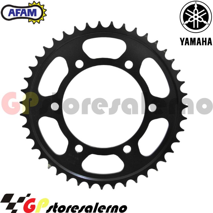 Immagine di 12815-43 CORONA CORONA IN ACCIAIO AFAM PASSO 525 Z 43 PER YAMAHA 700 MT 07 DAL 2021 AL 2026