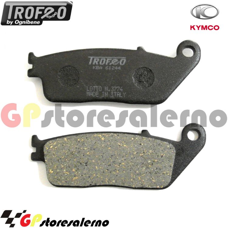 Immagine di 43020200 PASTIGLIE ANTERIORI ORGANICHE OGNIBENE KYMCO 125 GRAND DINK DAL 2012 AL 2015