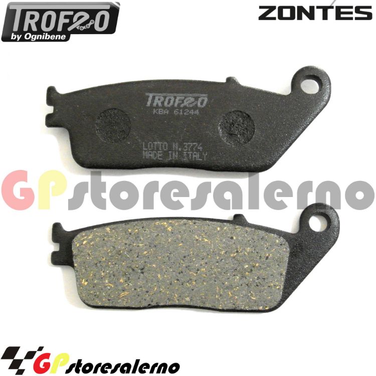 Immagine di 43020200 PASTIGLIE ANTERIORI ORGANICHE OGNIBENE ZONTES 310 R-310 R1 DAL 2018 AL 2023