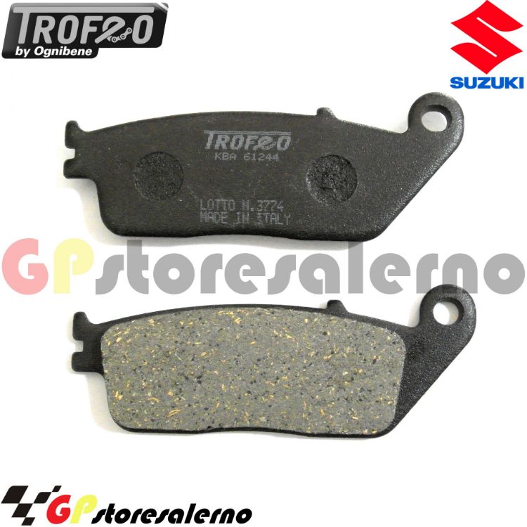 Immagine di 43020200 PASTIGLIE ANTERIORI ORGANICHE OGNIBENE SUZUKI 400 RF DAL 1993 AL 1997