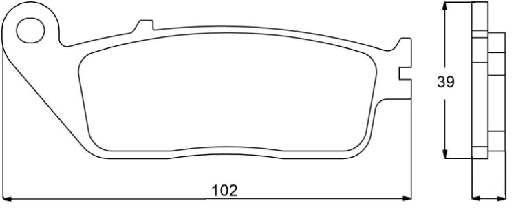 Immagine di 43020200 PASTIGLIE ANTERIORI ORGANICHE OGNIBENE SUZUKI 400 RF DAL 1993 AL 1997