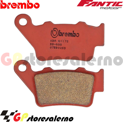 Visualizza i dettagli per 07BB02SD COPPIA PASTIGLIE FRENO POSTERIORI SINTERIZZATE BREMBO PER FANTIC MOTOR 125 CABALLERO RALLY 2023 2024 Immagine di 07BB02SD COPPIA PASTIGLIE FRENO POSTERIORI SINTERIZZATE BREMBO PER FANTIC MOTOR 125 CABALLERO RALLY 2023 2024