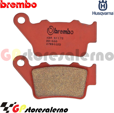 Visualizza i dettagli per 07BB02SD COPPIA PASTIGLIE FRENO POSTERIORI SINTERIZZATE BREMBO PER HUSQVARNA 610 SM S / SM S IE DAL 2000 AL 2010 Immagine di 07BB02SD COPPIA PASTIGLIE FRENO POSTERIORI SINTERIZZATE BREMBO PER HUSQVARNA 610 SM S / SM S IE DAL 2000 AL 2010