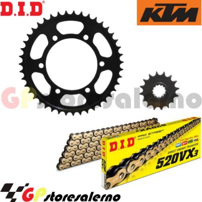 Visualizza i dettagli per GP18 KIT TRASMISSIONE DID CATENA PASSO 520 VX3 CORONA E PIGNONE 16/41 PER KTM 890 DUKE R DAL 2020 AL 2024 Immagine di GP18 KIT TRASMISSIONE DID CATENA PASSO 520 VX3 CORONA E PIGNONE 16/41 PER KTM 890 DUKE R DAL 2020 AL 2024