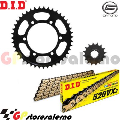Visualizza i dettagli per GP20 KIT TRASMISSIONE DID CATENA PASSO 520 VX3 CORONA E PIGNONE 15/46 PER CF MOTO 650 NK DAL 2014 AL 2020 Immagine di GP20 KIT TRASMISSIONE DID CATENA PASSO 520 VX3 CORONA E PIGNONE 15/46 PER CF MOTO 650 NK DAL 2014 AL 2020