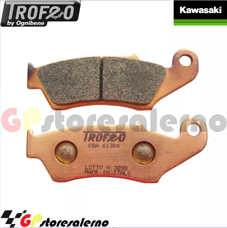 Immagine di 43022501 PASTIGLIE ANTERIORI SINTERIZZATE OGNIBENE KAWASAKI 250 KX DAL 1994 AL 2008