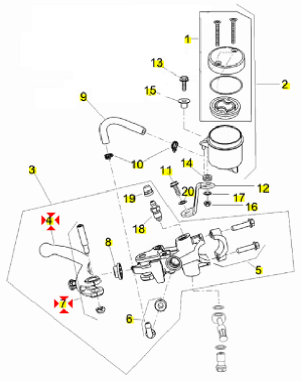 Immagine di 1123975 LEVA FRENO ANTERIORE AFTERMARKET APRILIA 1100 TUONO V4 FACTORY DAL 2017 AL 2024