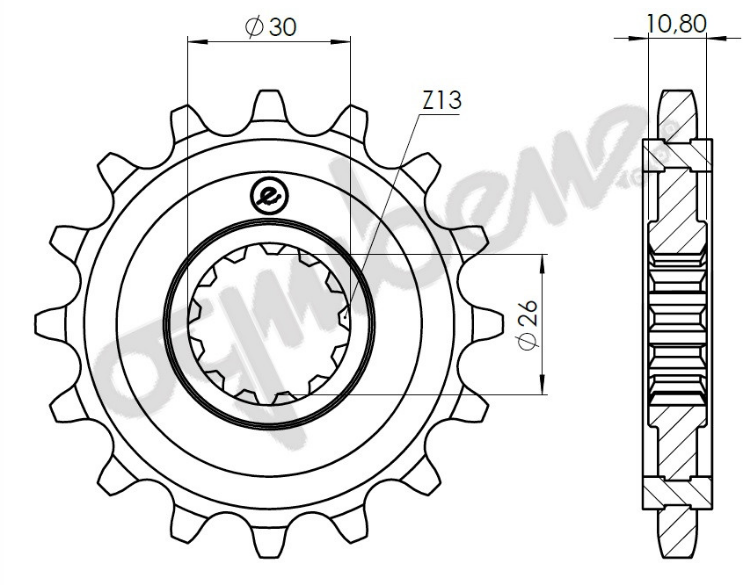 Immagine di gp16 KIT TRASMISSIONE DID CATENA PASSO 525 VX3 CORONA E PIGNONE 16/43 PER YAMAHA 700 XSR DAL 2016 AL 2024 - copia