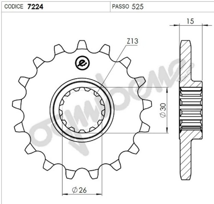Immagine di 376082000 KIT TRASMISSIONE DID CATENA PASSO 525 ZVMX2 CORONA E PIGNONE 17/45 PER BMW S 1000 RR DAL 2012 AL 2018