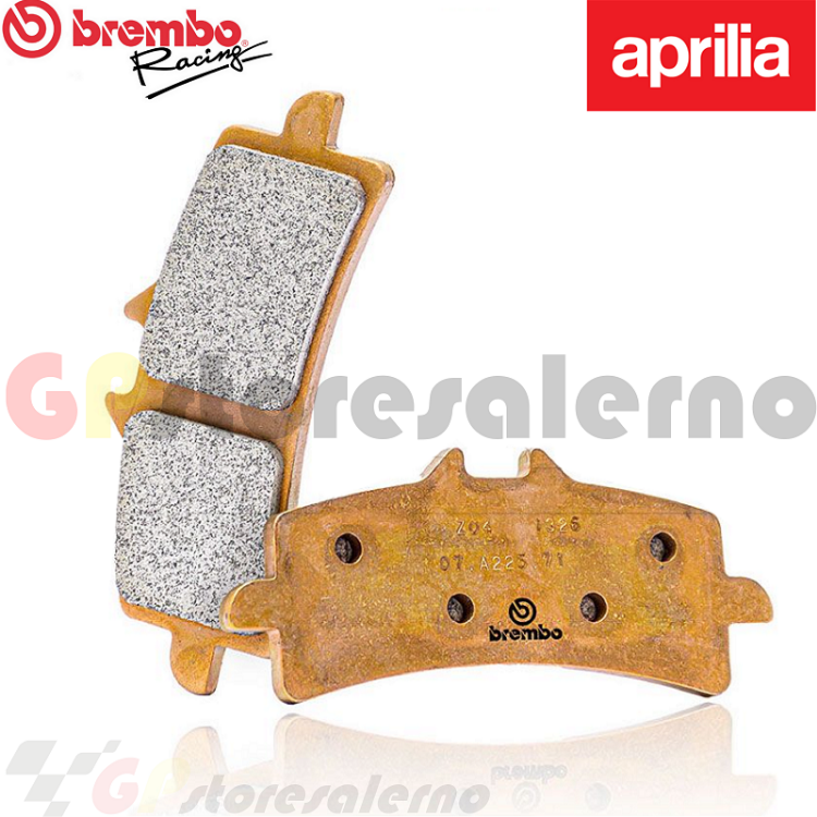 Immagine di M497Z04 COPPIA PASTIGLIE FRENO ANTERIORI RACING BREMBO Z04 PER APRILIA 1100 RSV4 DAL 2019 AL 2023