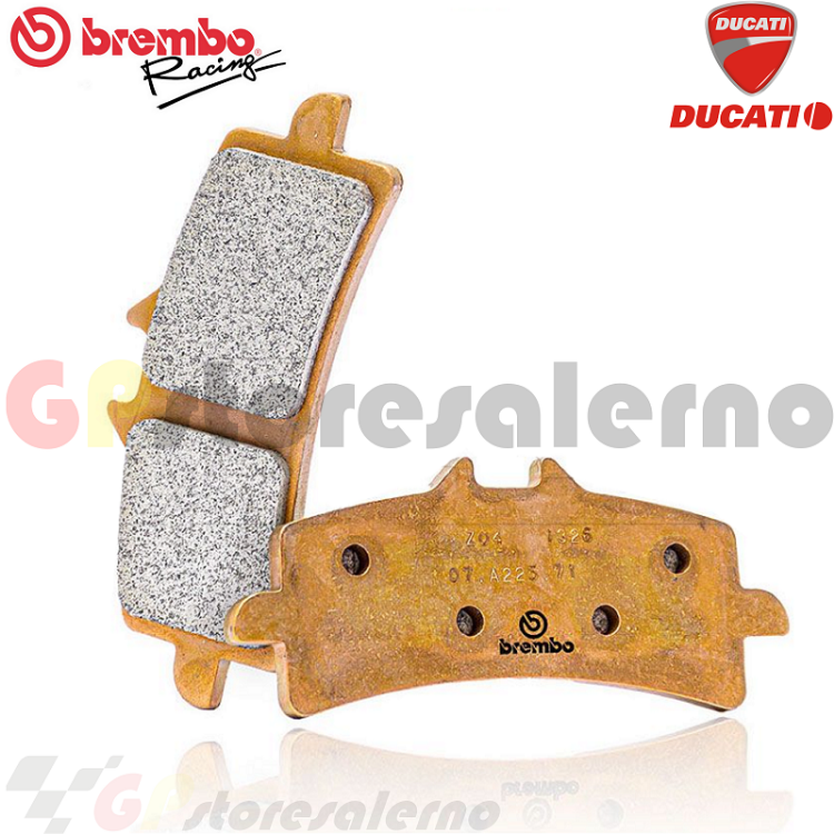 Immagine di M497Z04 COPPIA PASTIGLIE FRENO ANTERIORI RACING BREMBO Z04 PER DUCATI 848 2011 2012